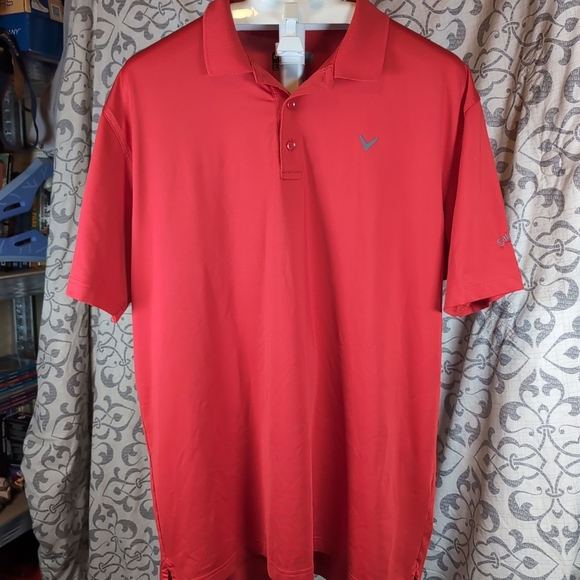 Callaway Golf Shirt - Men's Size XL - Red - Opti-Dri Golf - Polo - Short Sleeve - Picture 1 of 9